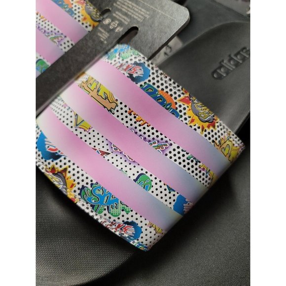 Adidas Adilette Comfort GW5039 Multicolor Slip-On Slide Sandal Shoes Size 13 main image 9